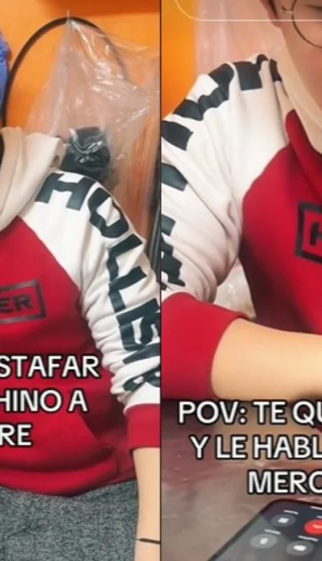 El tiktoker nunca flaqueó en su plan de engaño y le siguió tomando el pelo.