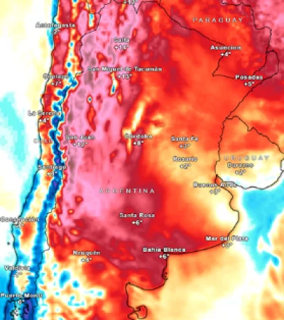 Calor, sequía y viento fuerte aumenta el riesgo de incendios en Argentina