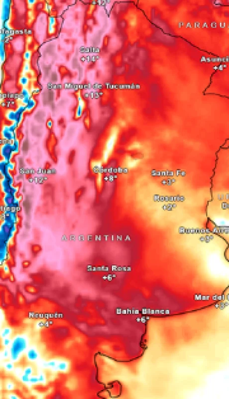 Calor, sequía y viento fuerte aumenta el riesgo de incendios en Argentina
