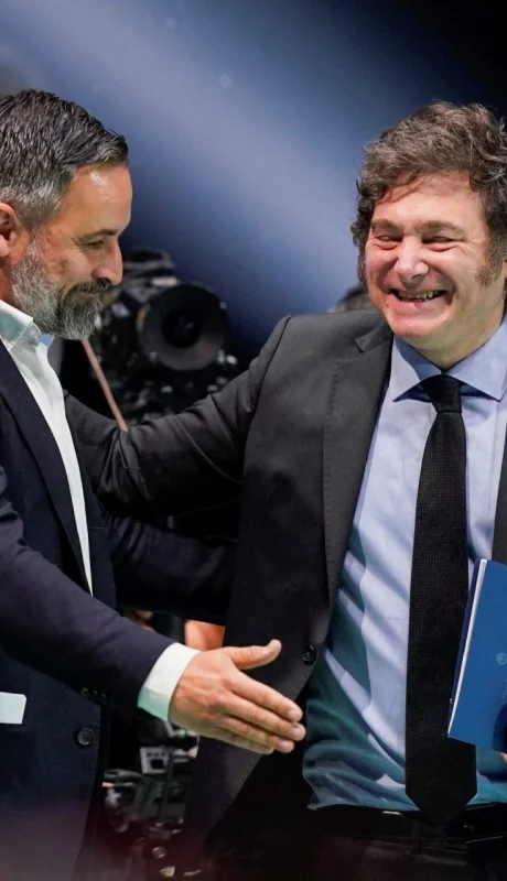 Javier Milei y Santiago Abascal.
