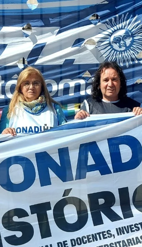 Los docentes universitarios realizaron un nuevo paro este jueves.
