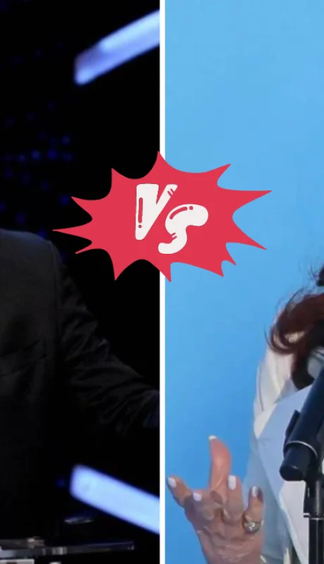 Javier Milei y Cristina Kirchner.