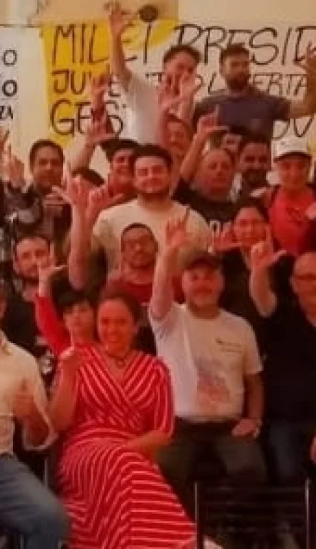 La reunión mensual del Partido Libertario fue en Maipú./