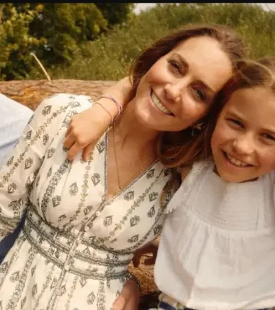 Kate Middleton junto a su familia.