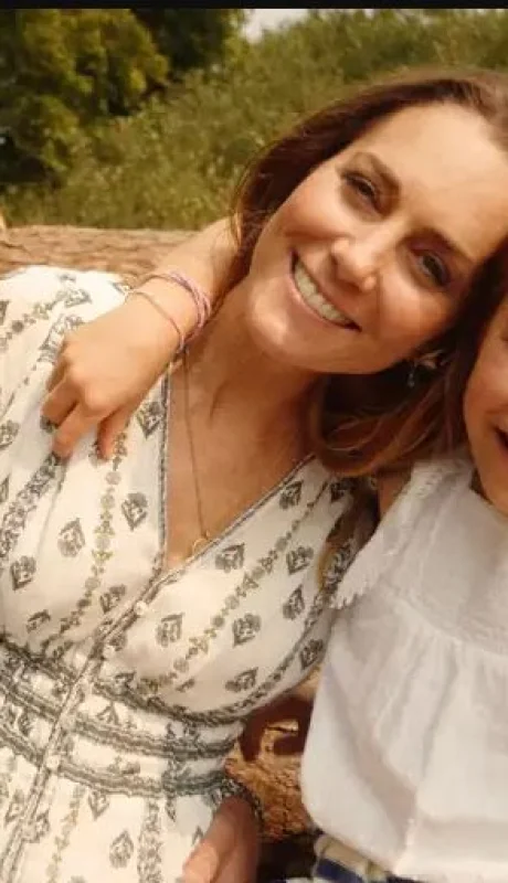 Kate Middleton junto a su familia.