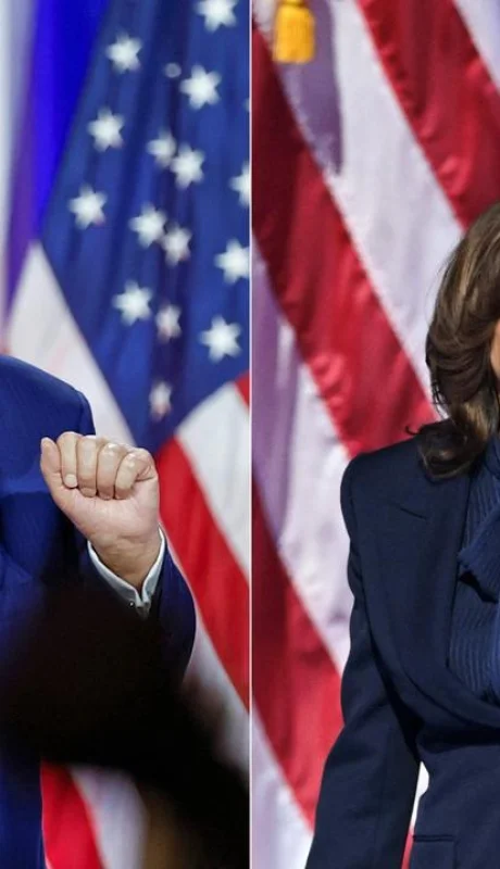 Donald Trump y Kamala Harris.