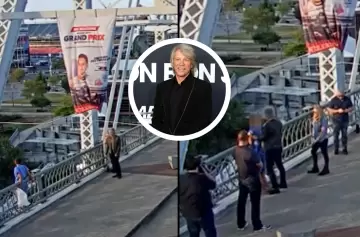 Bon Jovi al rescate: salvó a una mujer que amenazaba a tirarse de un puente