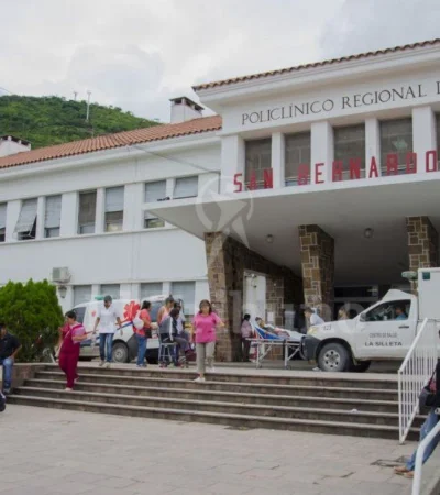El hospital San Bernardo, donde fue atendido el hombre. (Foto: archivo web)