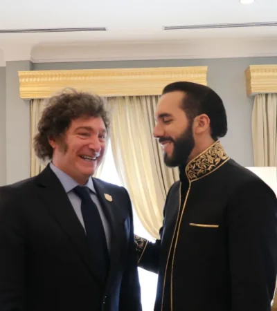 Milei y Bukele en San Salvador