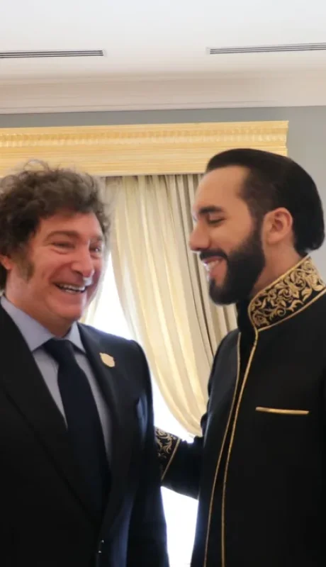 Milei y Bukele en San Salvador