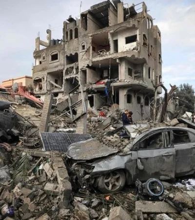 Bombardeo israelí en Gaza