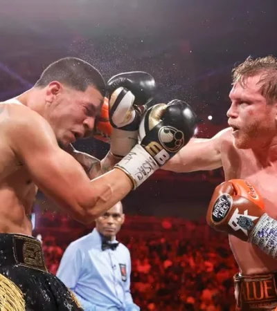 El Canelo Alvarez fue superior a Berlanga.