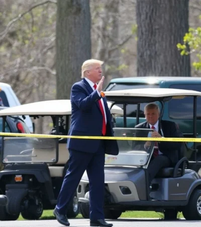 Donald Trump debió ser evacuado de un campo de golf