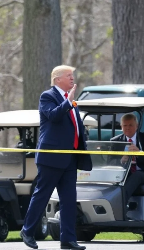 Donald Trump debió ser evacuado de un campo de golf