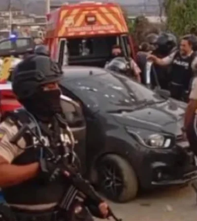El tiroteo comenzó en el vehículo de los sicarios y continuó en la peligrosa barriada de Monte Sinaí.