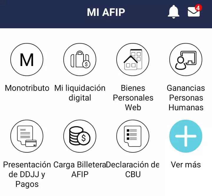 Mi liquidación digital desde la App de Mi Afip