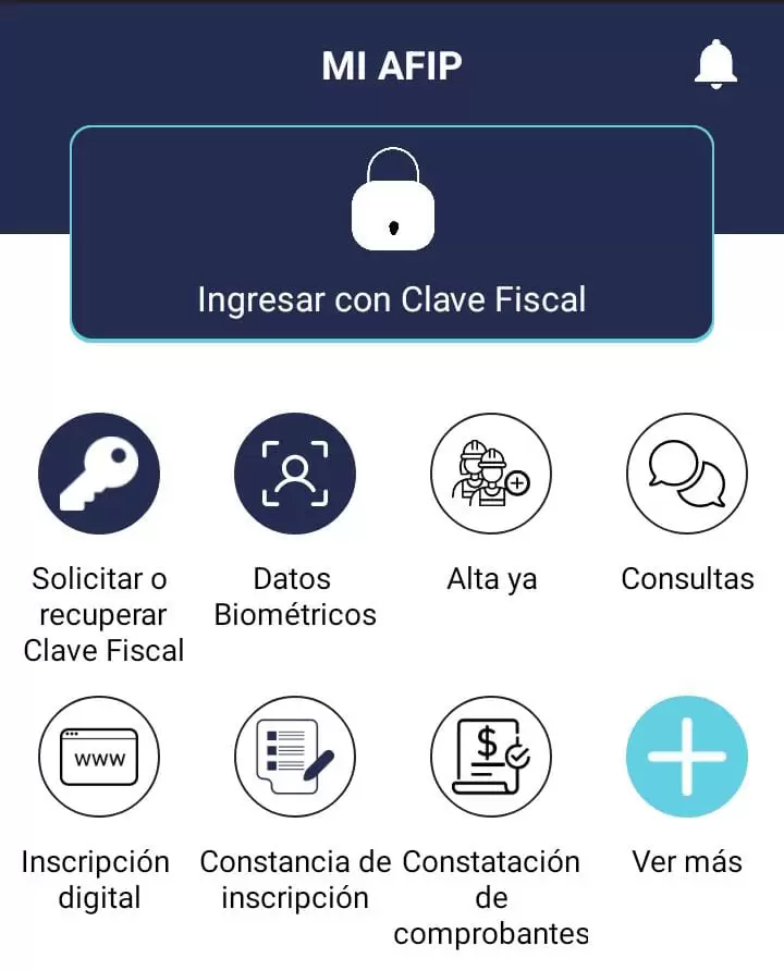Aplicación de Mi Afip