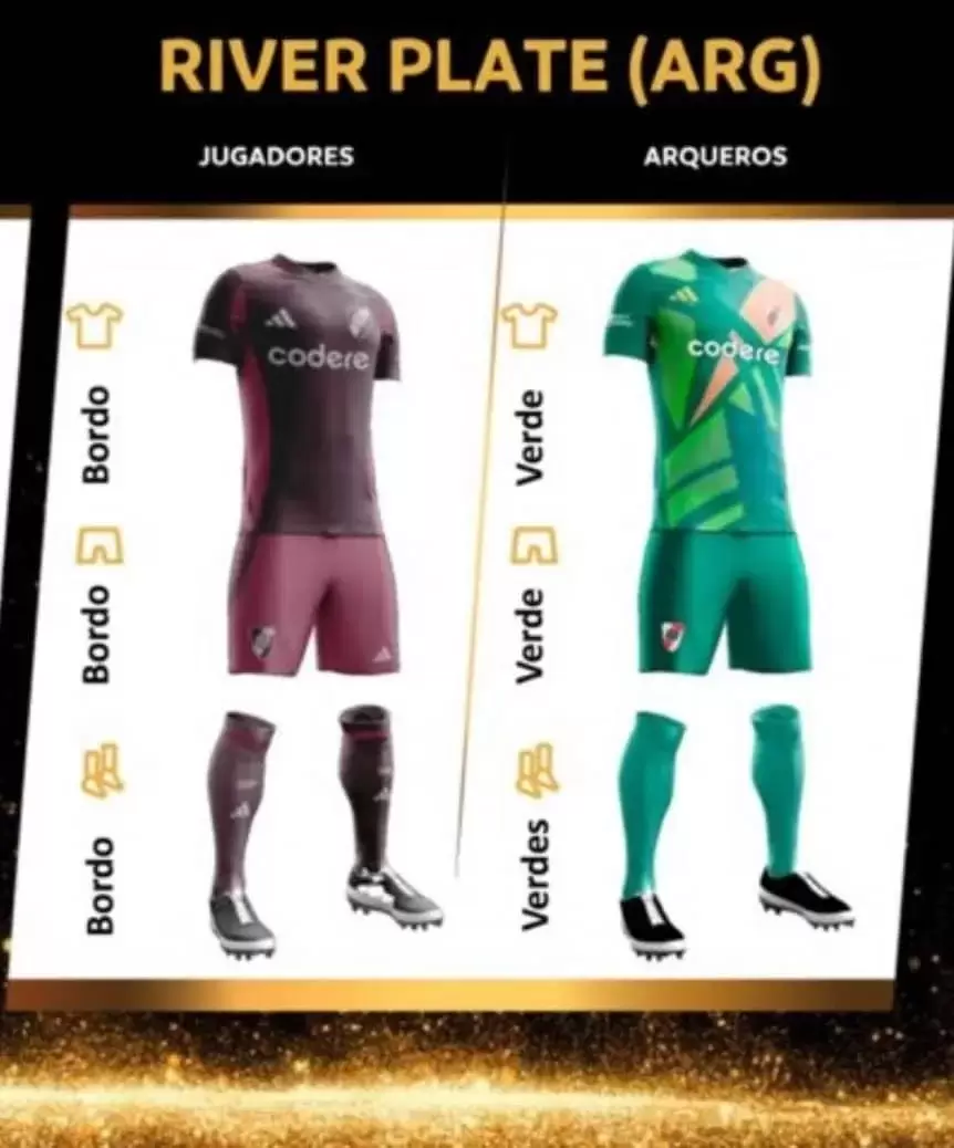 La indumentaria que utilizará River Plate en Copa Libertadores.