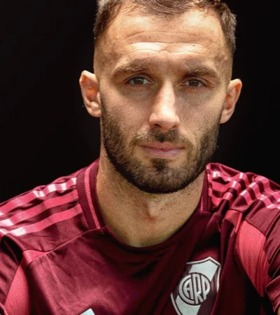 Germán Pezzella una de las caras de la nueva campaña de River Plate.
