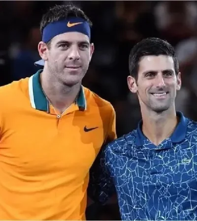 Juan Martín del Potro junto a Nole