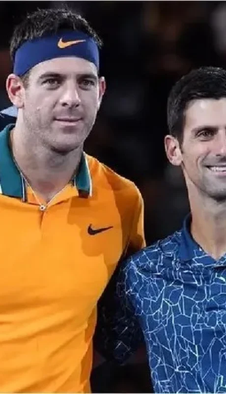 Juan Martín del Potro junto a Nole