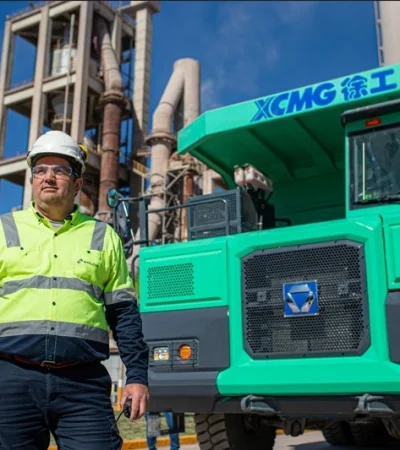 Camión minero eléctrico de Holcim