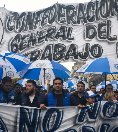 Uno de los tantos paros organizados por la CGT