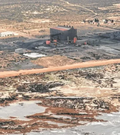 Punta Colorada, sitio de la futura planta de gas