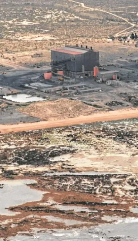 Punta Colorada, sitio de la futura planta de gas