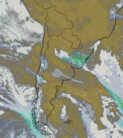 Tormentas, vientos fuertes e ingreso de aire frío en la Patagonia