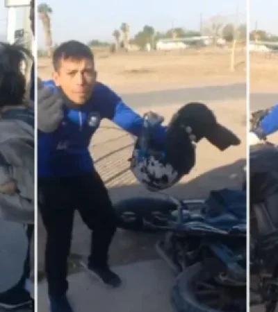 El ladrón rogó por su condición y finalmente quienes lo atraparon lo dejaron ir.