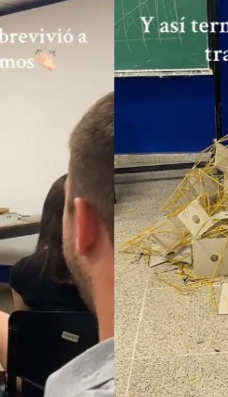 Entrega de edificios de fideos de 1 metro.