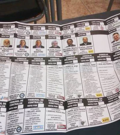 El elector podrá variar su voto en un solo papel