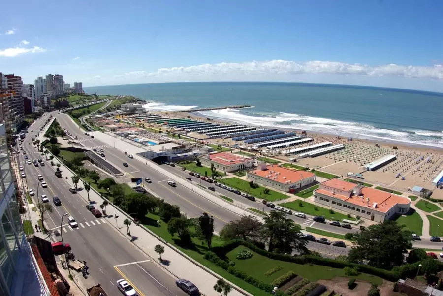 Playa Grande, un clásico de la ciudad de Mar del Plata.