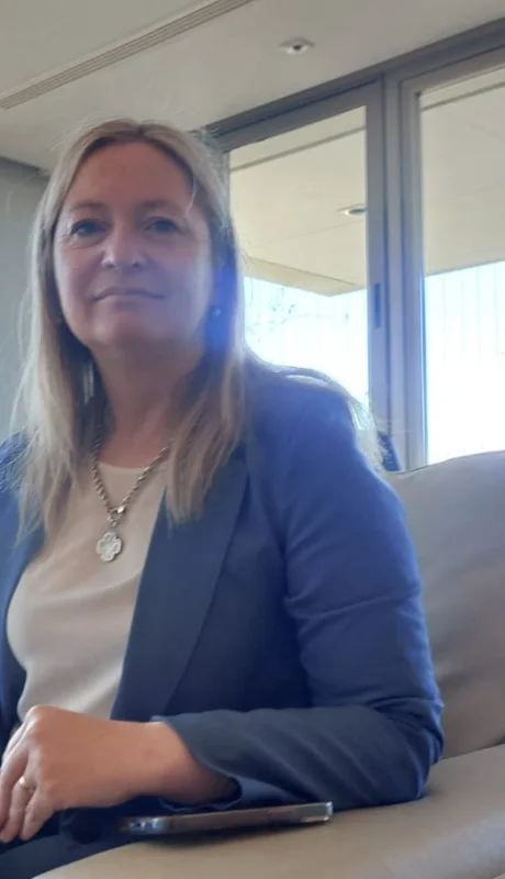 La vicegobernadora de Mendoza: Hebe Casado.