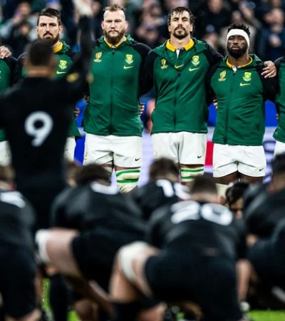 Una de las formaciones de Los Springboks