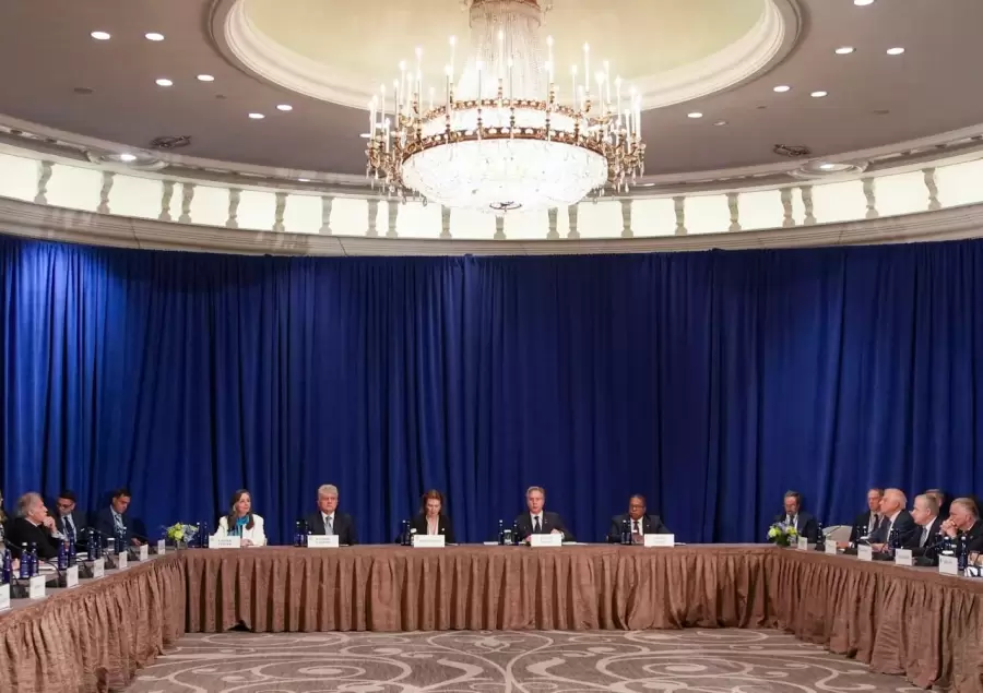 La reunión de alto nivel sobre la situación en Venezuela fue copresidida por Mondino y Antony Blinken