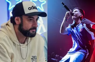 Video: Duki la rompió y cantó en el 15 de la hija de Rober Galati