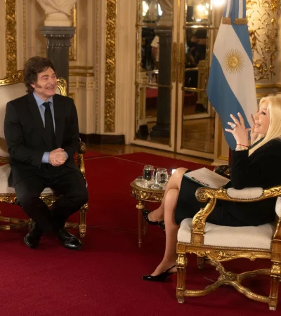Javier Milei con Susana Giménez