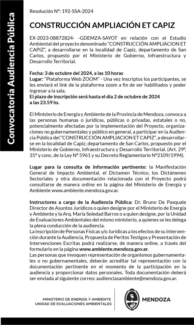 Aviso audiencia pública construcción ampliación et capiz 030924 1