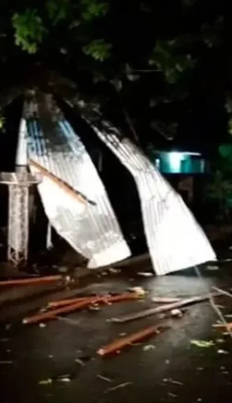 El Servicio Meteorológico Nacional informó que hubo ráfagas de hasta 100 km/h.