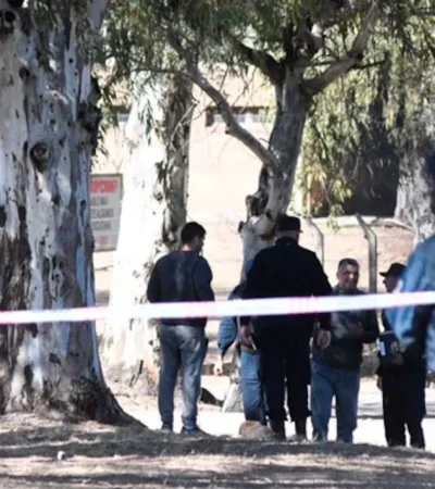 Lugar donde se produjo el doble asesinato.