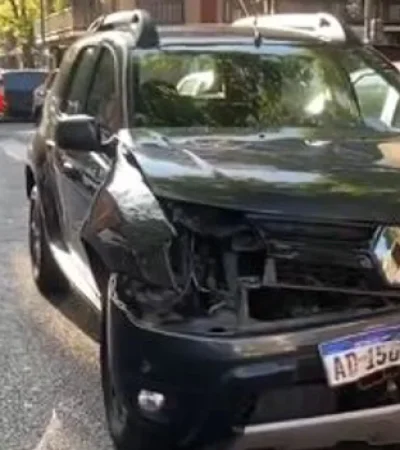 El choque se produjo en el cruce de las calles Perón y Medrano.