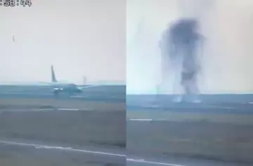Video: así explotó una bomba de la II Guerra Mundial en un aeropuerto de Japón