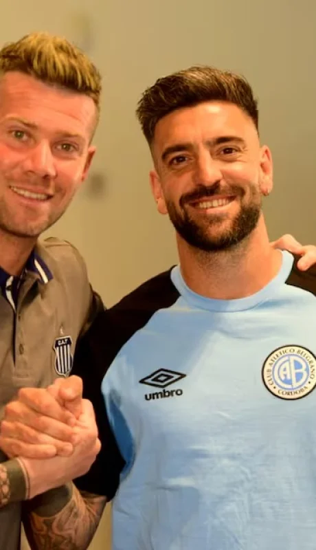 Los capitanes del equipo cordobés, en la previa del clásico.