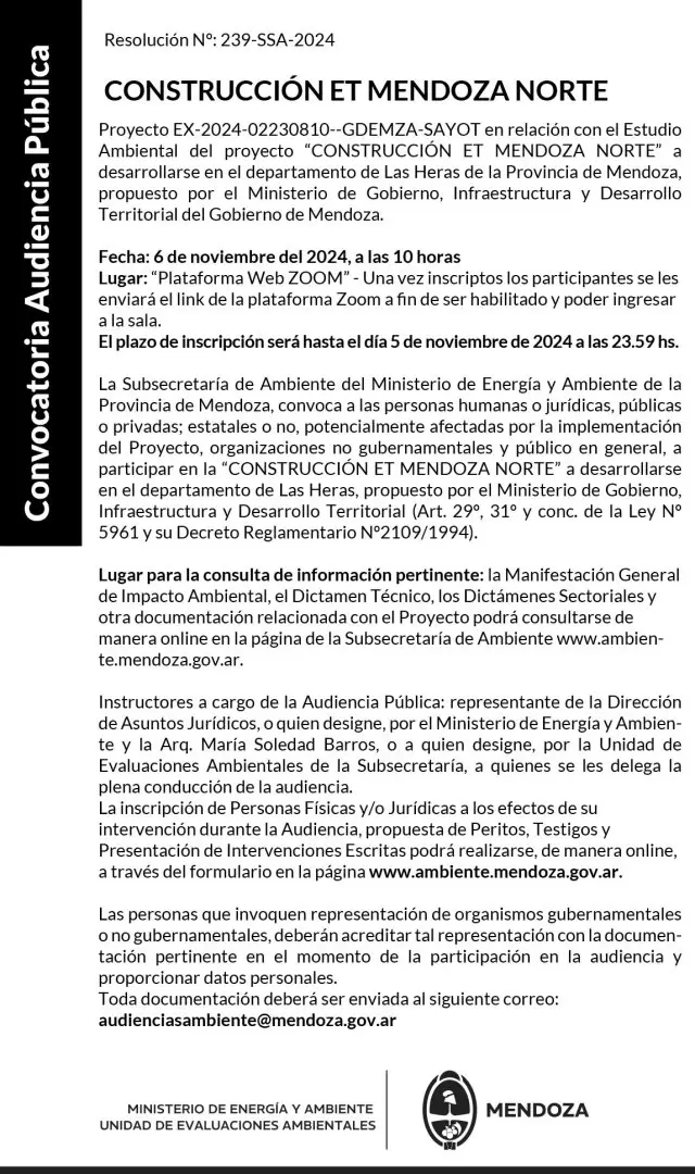 audiencia mendoza norte