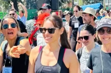 Pampita participó de la peregrinación a Luján en medio de un difícil momento personal