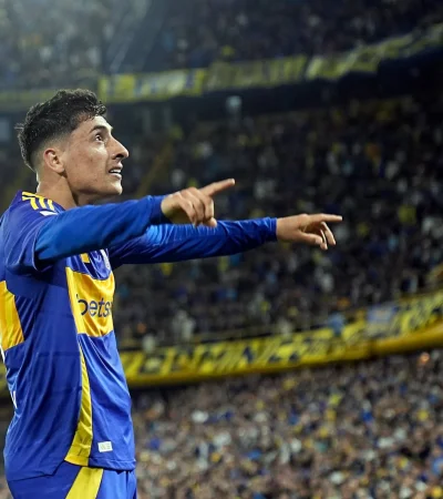 Miguel Merentiel marcó el gol del triunfo para Boca