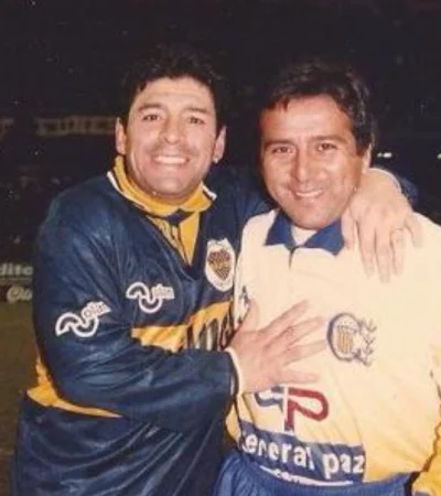 Diego Armando Maradona y Omar Arnaldo Palma.