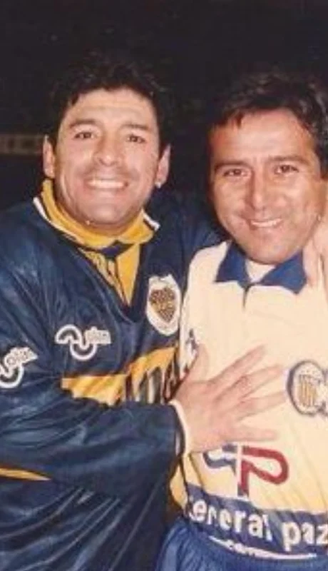 Diego Armando Maradona y Omar Arnaldo Palma.
